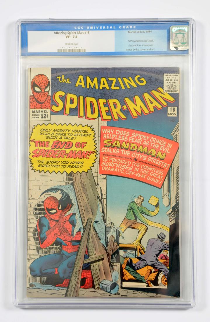 Amazing Spider-Man #18 CGC 7.5 1964 VF Comic Book (1 of 3)
