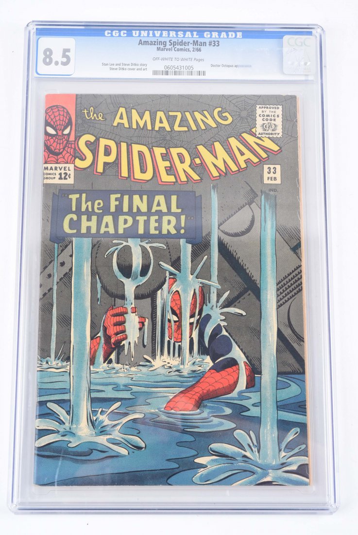 Amazing Spider-Man #33 CGC 8.5 Off White Pages 1966 (1 of 2)