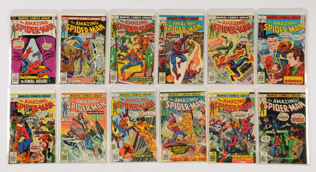 Lot Of 12: Amazing Spider-Man Comic Books 1978 #164 - (1 of 1)