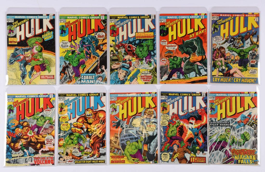 Lot Of 25: The incredible Hulk Comic Books #150 - #193 (1 of 3)