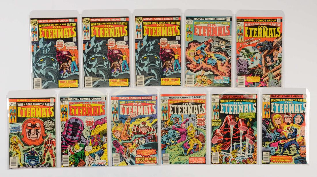 The Eternals Marvel Bronze Age Comic Book Lot (1 of 2)