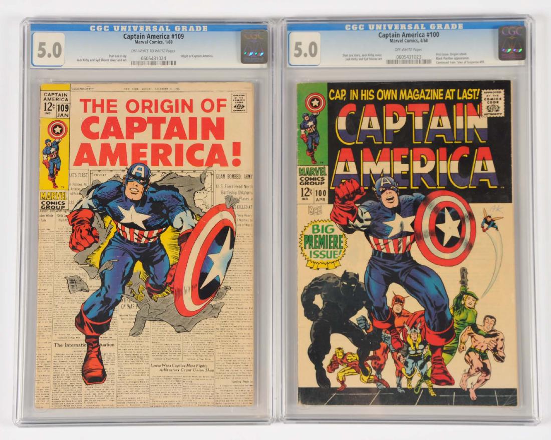 Lot Of 2: Captain America #100 & 109 - CGC Universal (1 of 4)
