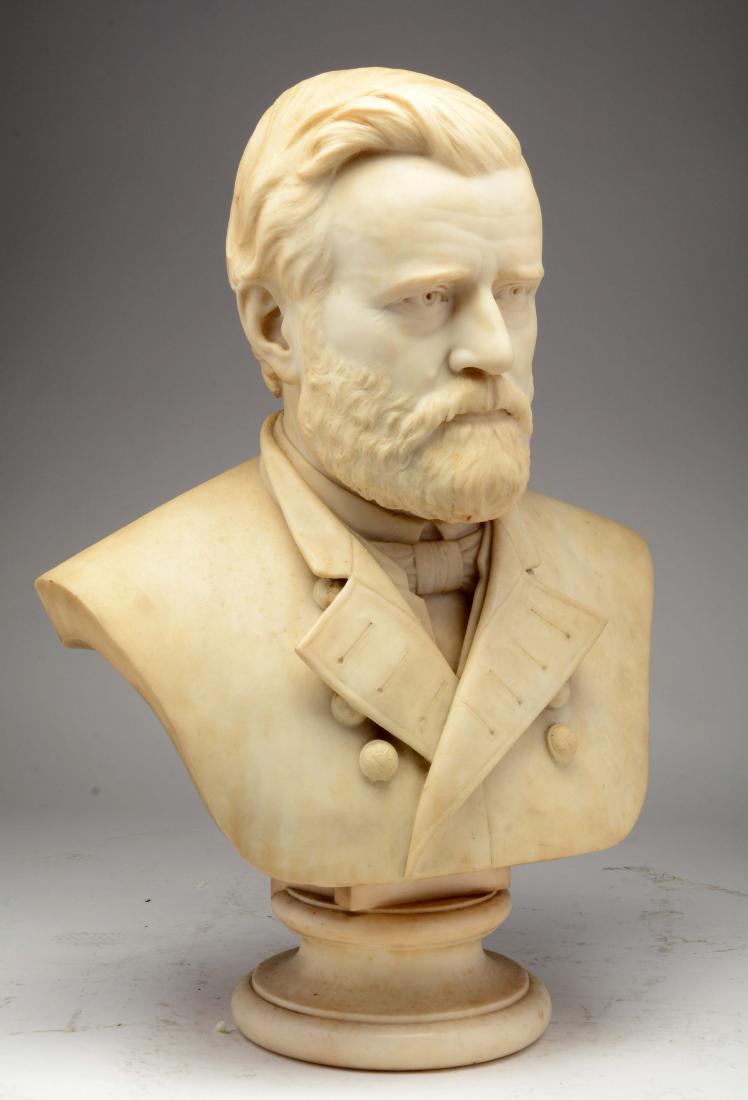 President Ulysses S. Grant Marble Bust. (1 of 5)