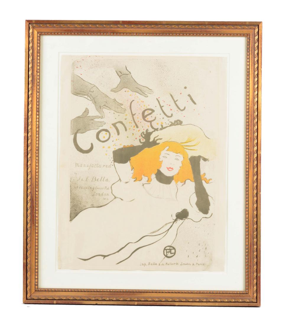 Henri De Toulouse Lautrec Confetti Poster. (1 of 1)