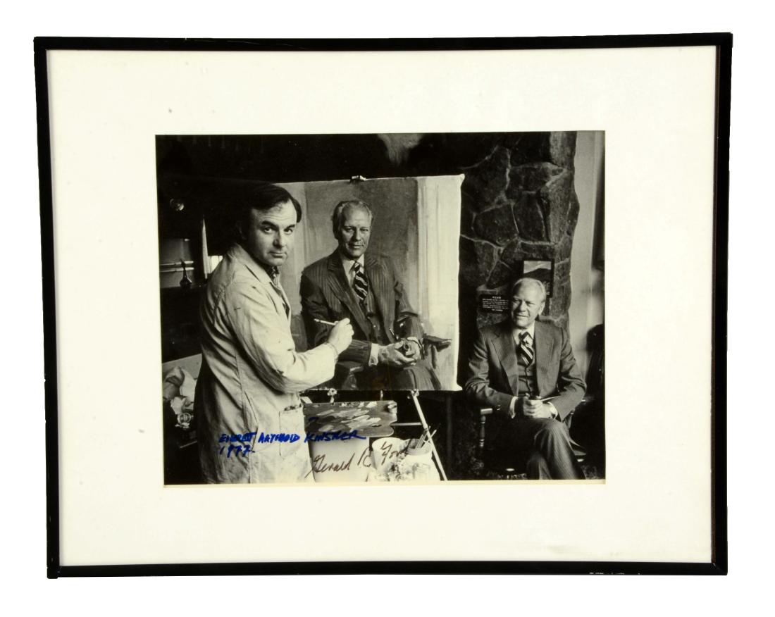 Signed Photograph of Gerald Ford & Everett Raymond (1 of 2)