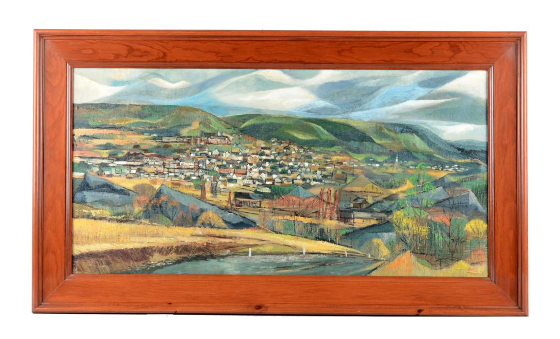 Framed Landscape Painting. (1 of 3)