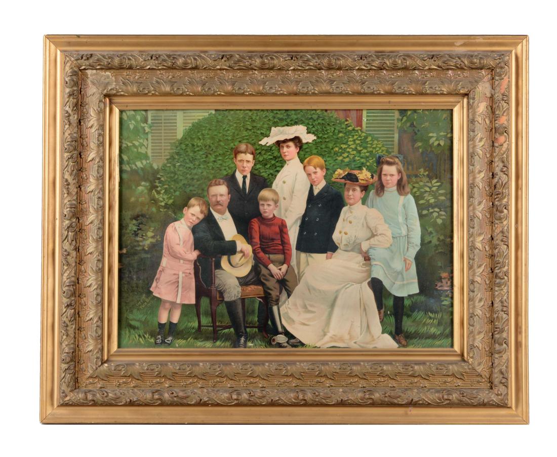 Framed "Pach Bros" Print Of Roosevelt Family. First Image