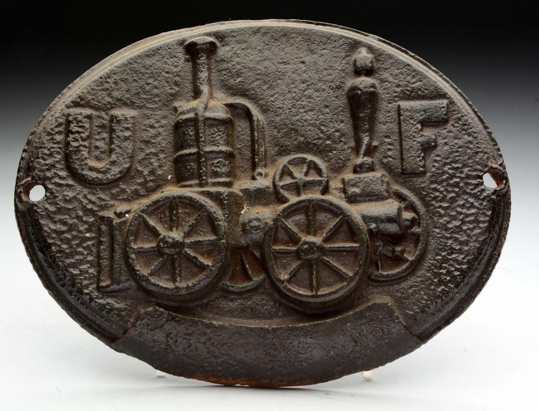 Cast Iron United Firearms Fire Mark From Philadelphia, (1 of 1)