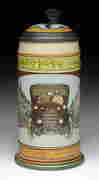 Mettlach 1/2 Liter Pottery Stein. (1 of 5)