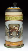 Mettlach 1/2 Liter Pottery Stein. (1 of 5)
