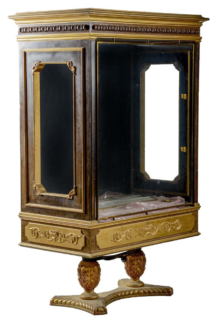 Victorian Display Case w/ Carved Pedestal Legs. (1 of 8)
