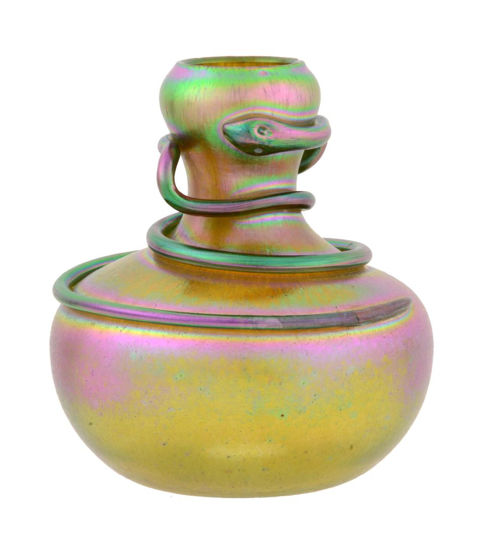 Loetz Vase with Snake. (1 of 7)