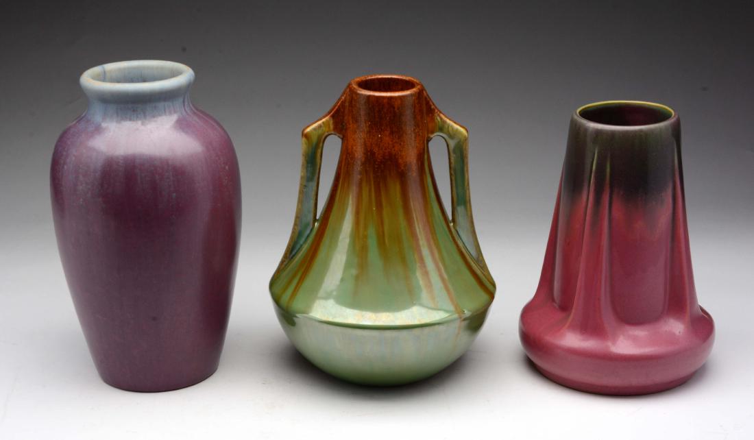 Lot of 3: Fulper Vases. (1 of 9)