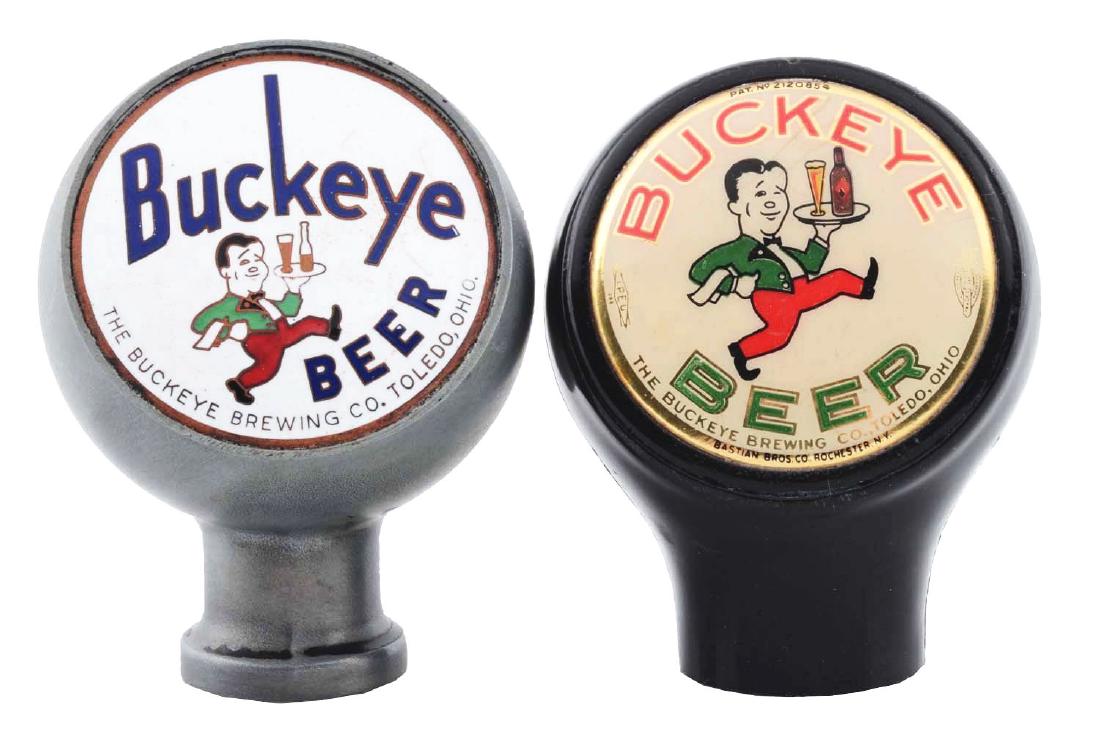 Lot Of 2: Buckeye Beer Tap Knobs. (1 of 3)