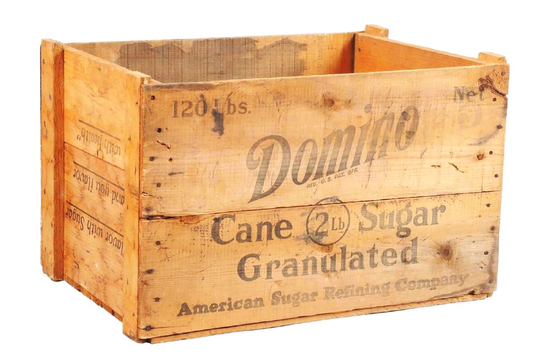 Domino Cane Sugar Advertising Crate. (1 of 3)
