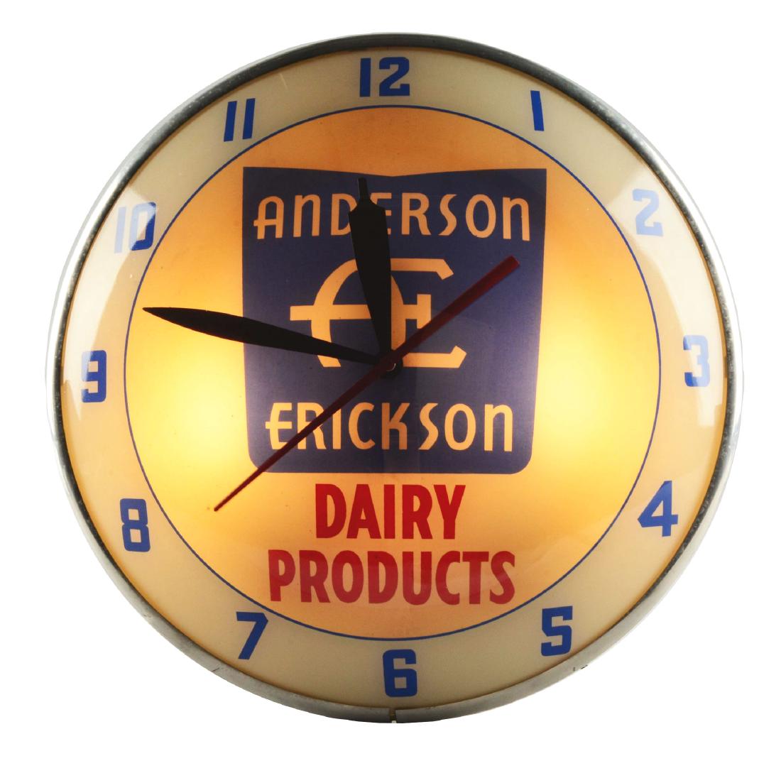 Anderson Erickson Double Bubble Advertising Clock. (1 of 5)