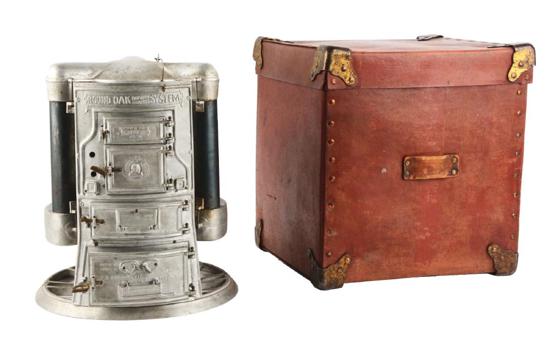 Salesman's Sample Round Oak Stove. (1 of 11)