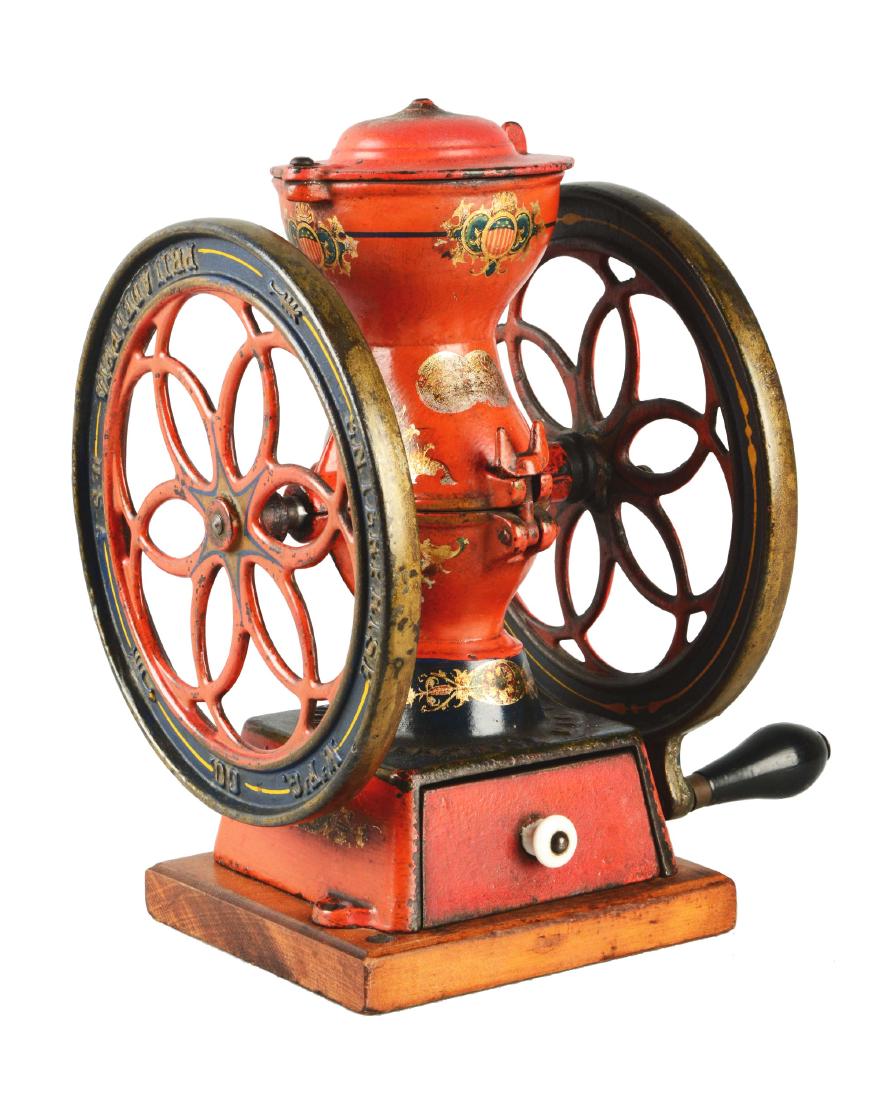 Small Cast Iron Enterprise Coffee Grinder.