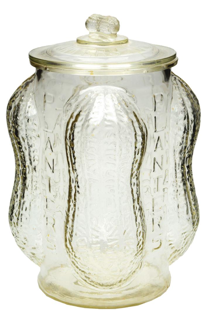 Glass Planters Peanut Jar with Lid. (1 of 6)