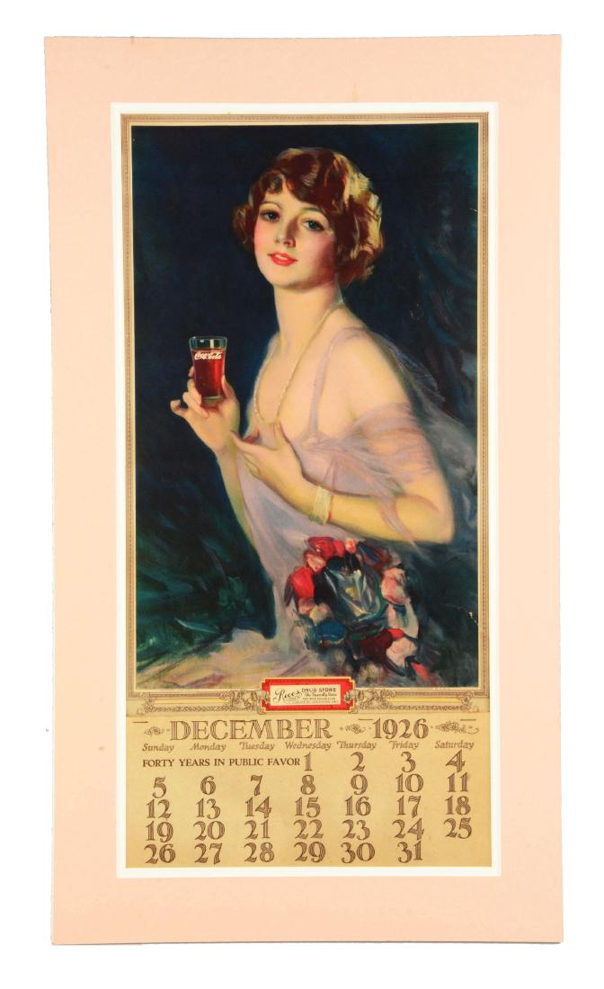 1927 Coca-Cola Advertising Calendar. (1 of 3)