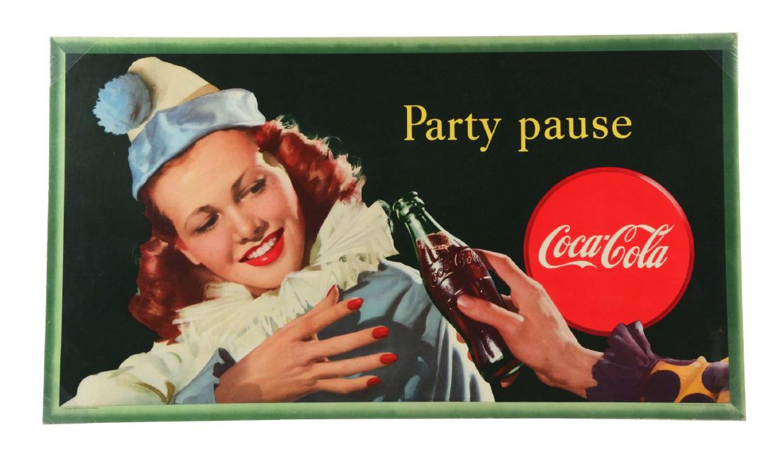1947 Coca-Cola Party Paused Poster. (1 of 8)