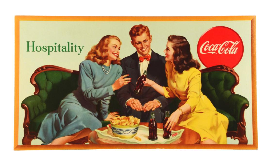 1947 Hospitality Small Coca-Cola Poster. (1 of 9)