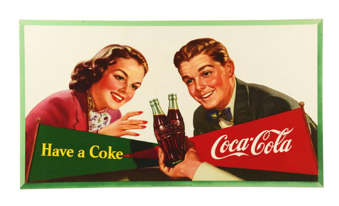1950 Coca-Cola Poster with Teens. (1 of 8)