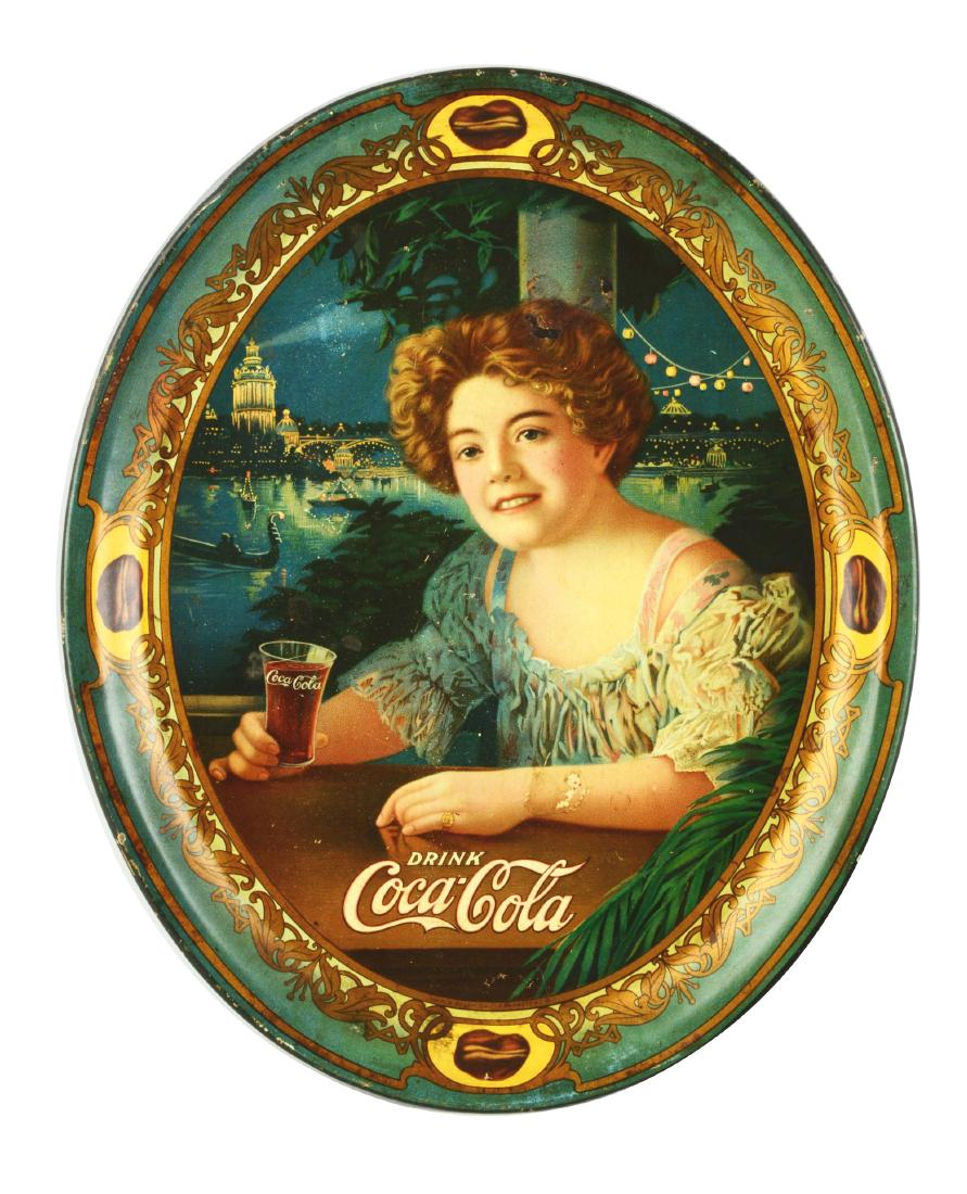 1909 Coca-Cola Serving Tray. (1 of 5)