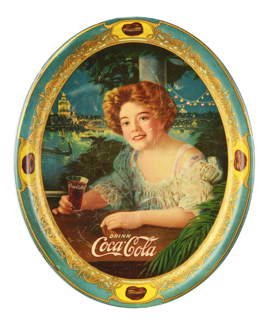Large 1909 Coca-Cola Serving Tray. (1 of 5)