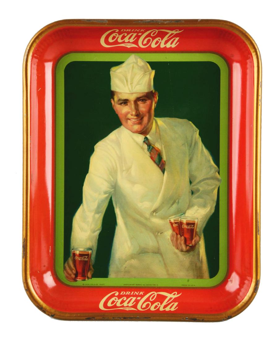1928 Coca-Cola Serving Tray. (1 of 5)