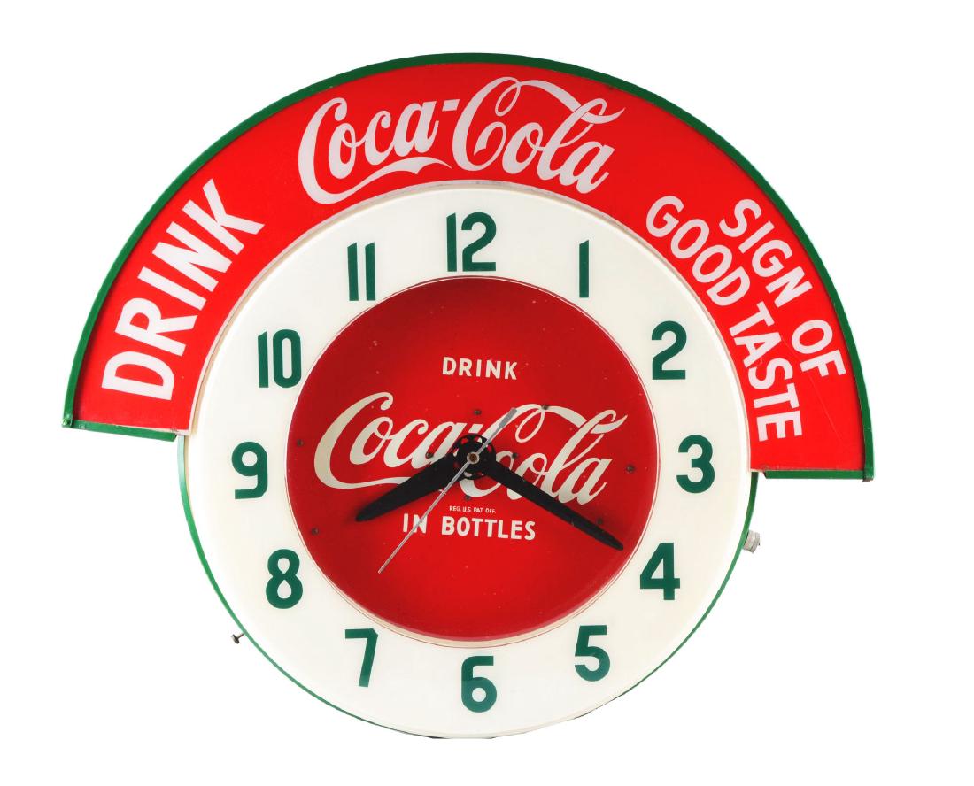 1950's Large Coca-Cola Outdoor Clock. (1 of 6)