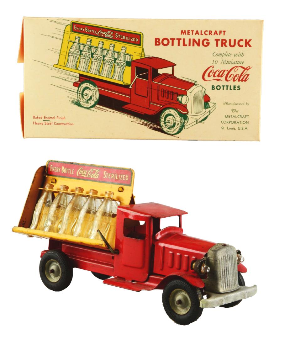 1930's Coca-Cola Metalcraft Truck and Box. (1 of 8)