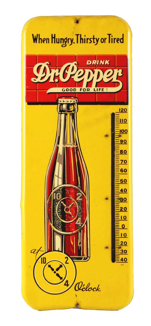 1940's Dr. Pepper Thermometer. (1 of 3)