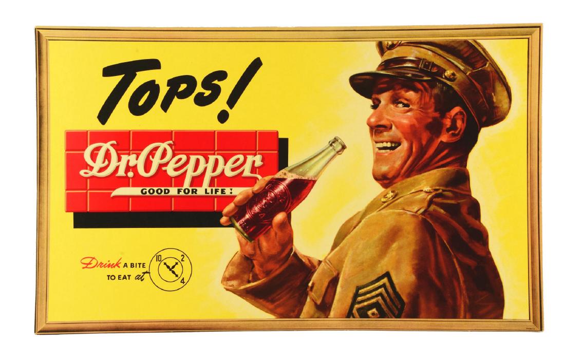 1940's Dr. Pepper Service Man Poster. (1 of 8)