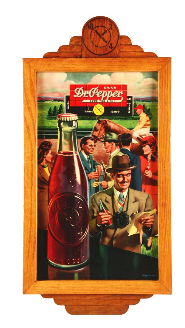 1940's Dr. Pepper Horse Race Poster. (1 of 6)