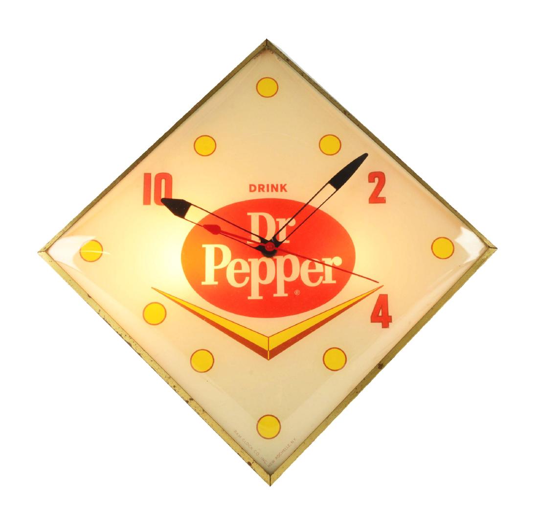 Dr. Pepper Advertising Pam Clock. (1 of 4)