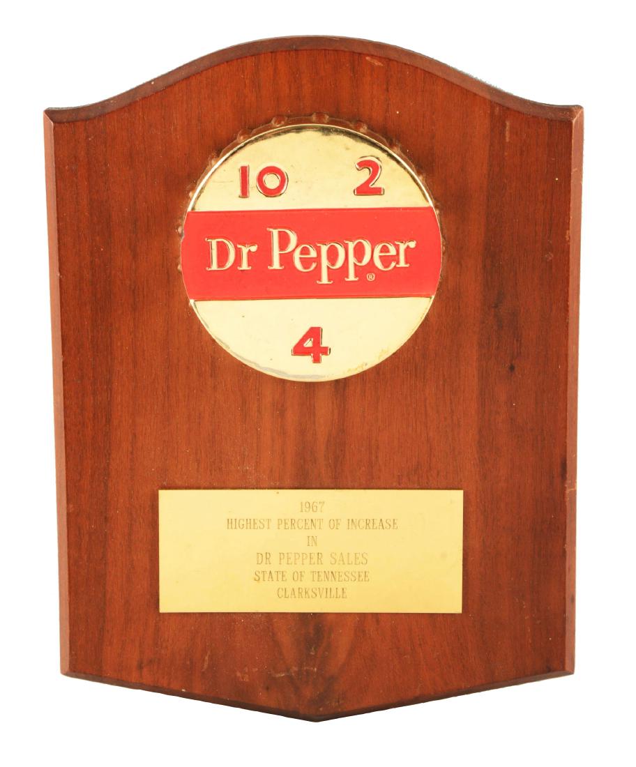 1967 Dr. Pepper Bottlerâ€™s Award. (1 of 4)