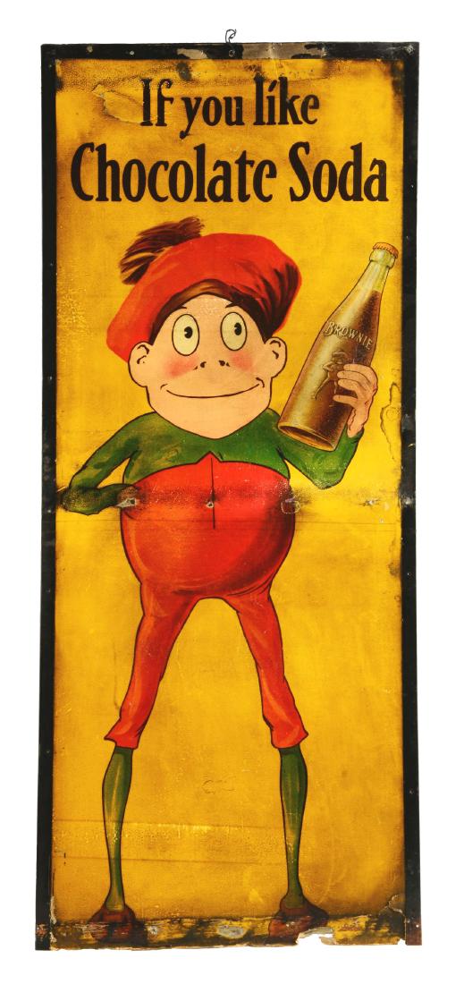 Brownie Chocolate Soda Cardboard Sign. (1 of 6)