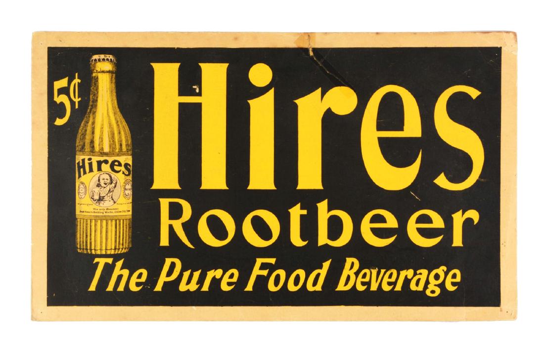 Early Hires Rootbeer Cardboard Sign. (1 of 4)