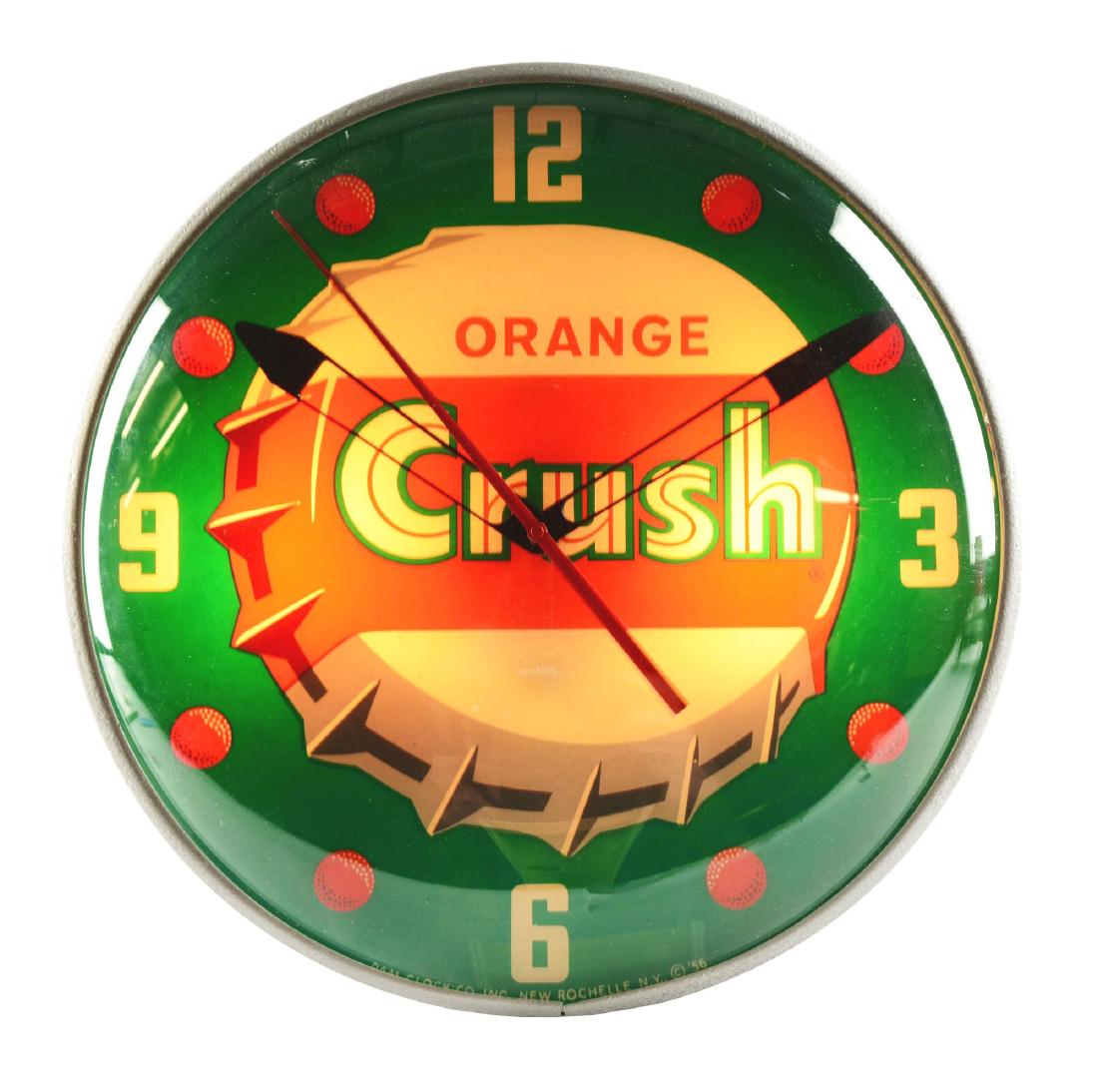 Orange Crush Advertising Pam Clock.