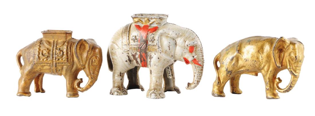 Lot of 3: Still Bank Elephants. (1 of 2)