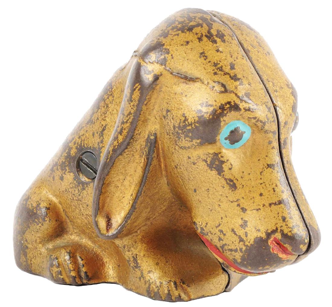 Bassett Hound Cast Iron Still Bank. (1 of 4)