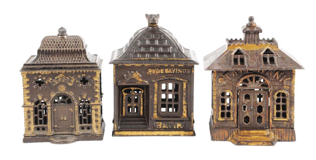 Lot of 3: Still Bank Buildings. (1 of 2)