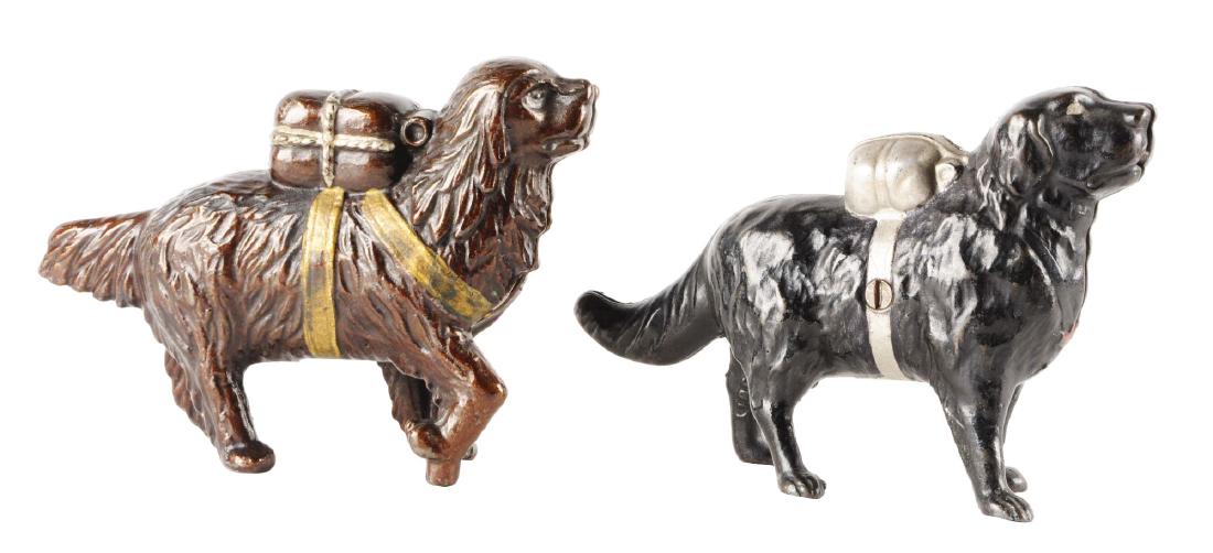 Lot of 2: St. Bernard Cast Iron Still Banks. (1 of 2)