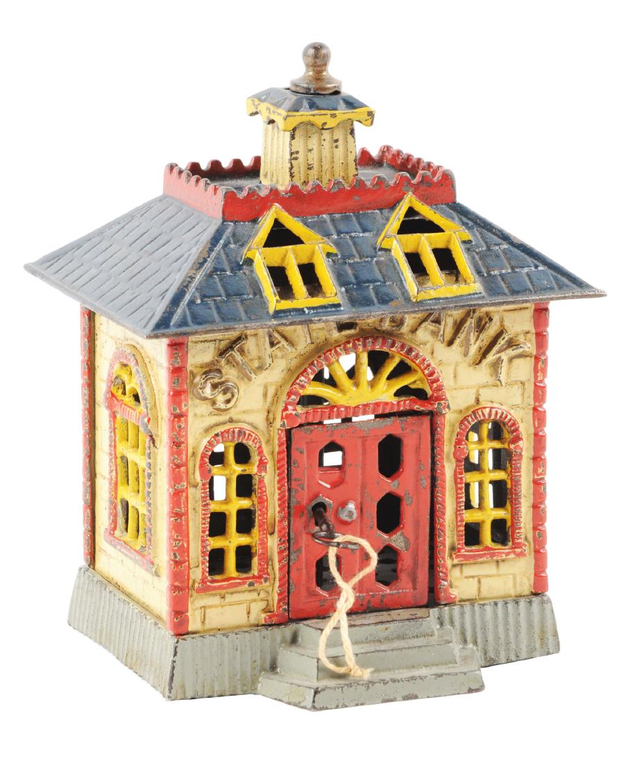 Kenton Painted State Cast Iron Still Bank. (1 of 3)