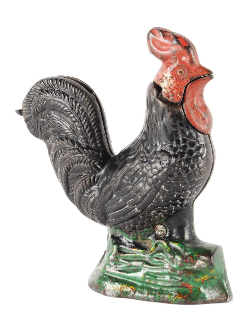 Kyser & Rex Rooster Cast Iron Mechanical Bank. (1 of 3)
