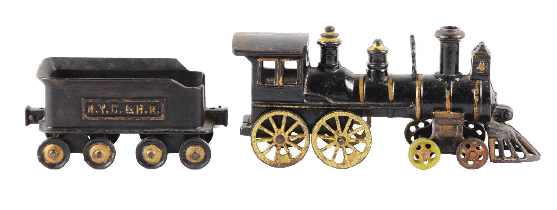 Lot Of 2: Extra Large Carpenter Cast Iron Locomotive & (1 of 2)