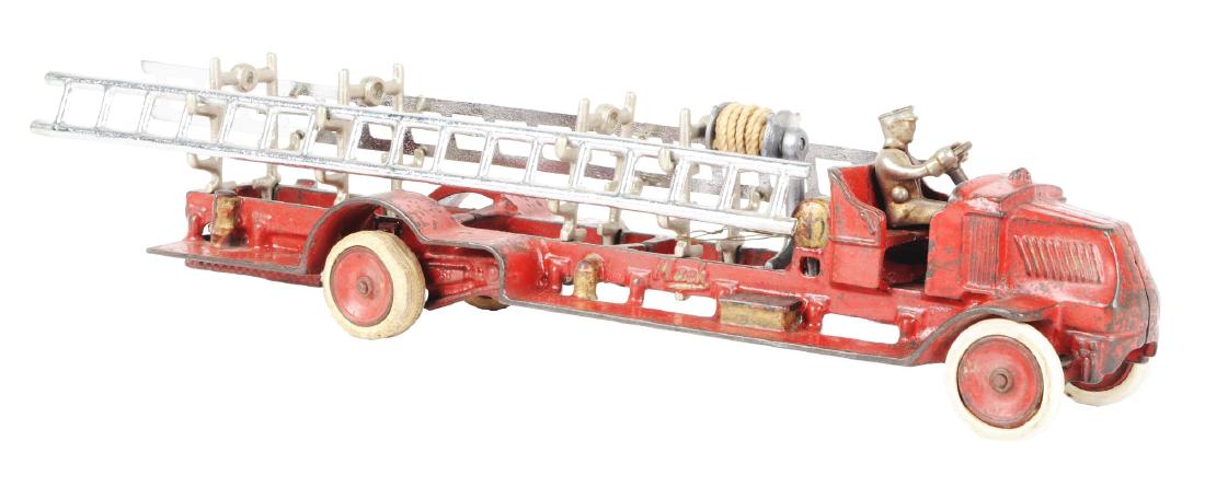 Large Arcade Cast Iron Mack Fire Truck.