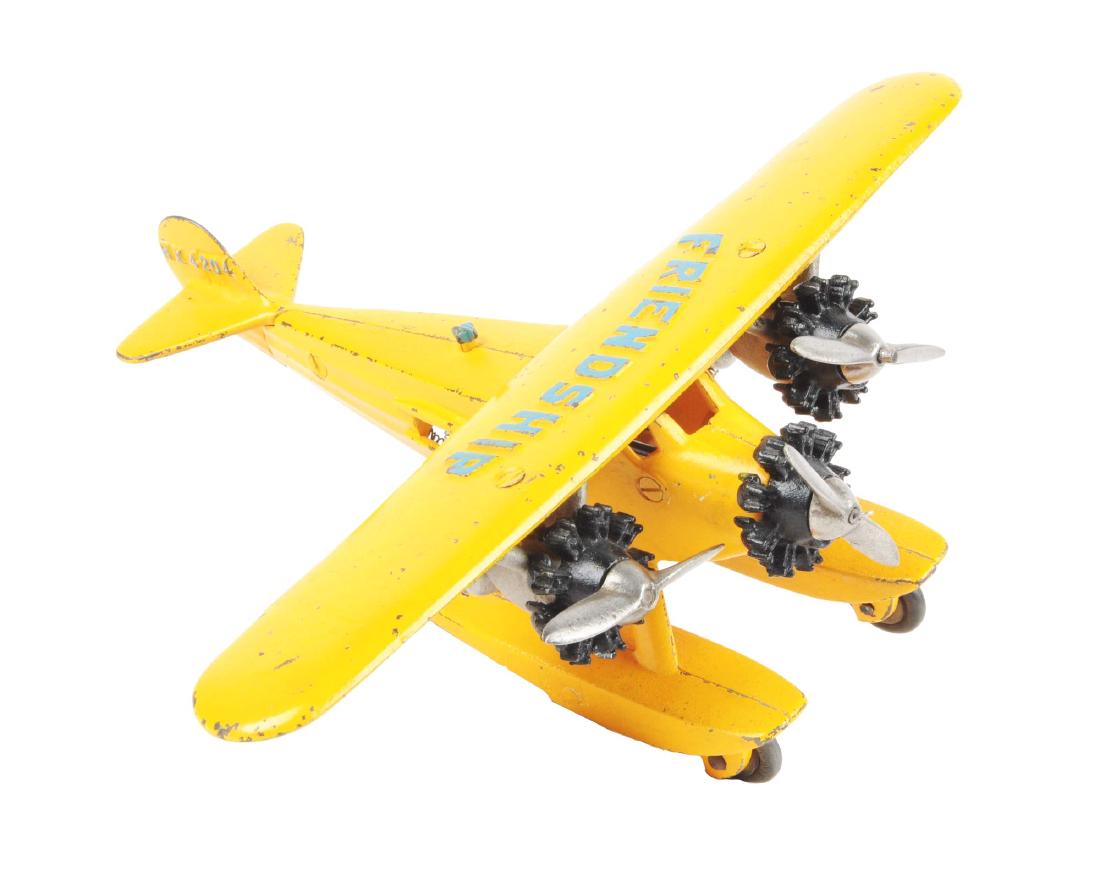 Hubley Friendship Cast Iron Tri Motor Sea Plane. (1 of 3)