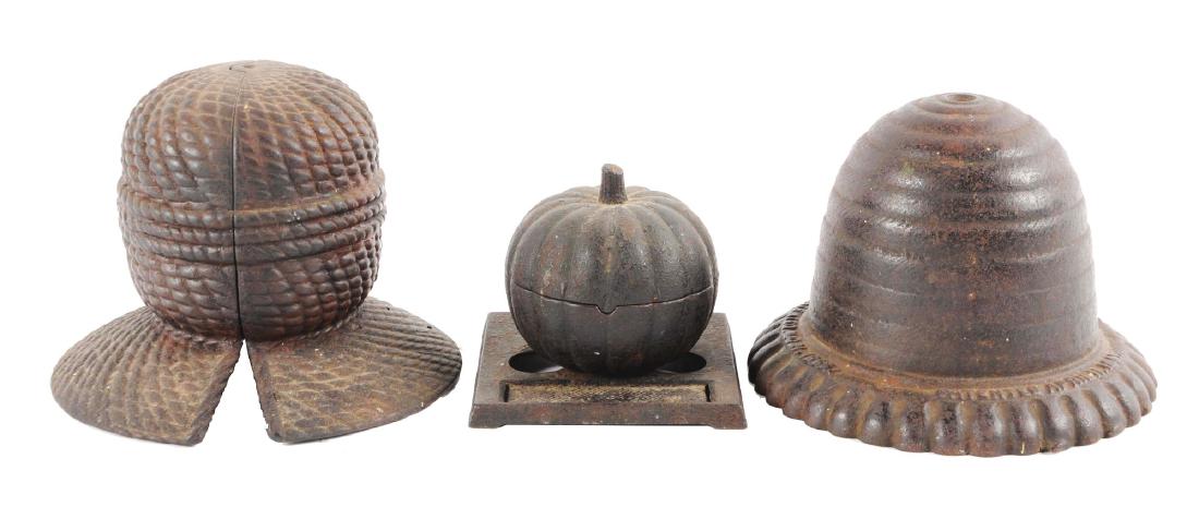 Lot of 3: Cast Iron String Holders. (1 of 2)